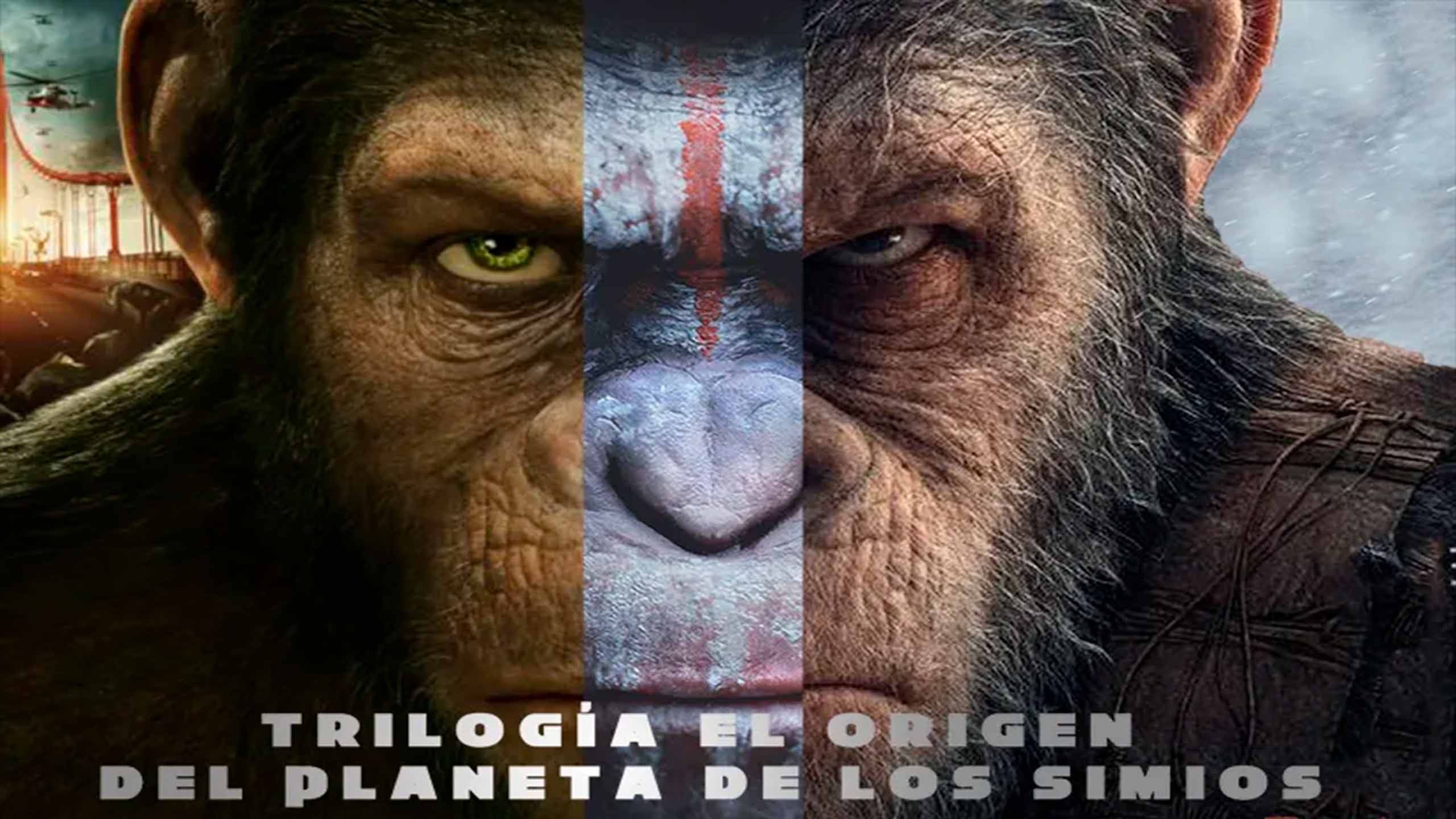 EL PLANETA DE LOS SIMIOS TRILOGIA COMPLETA