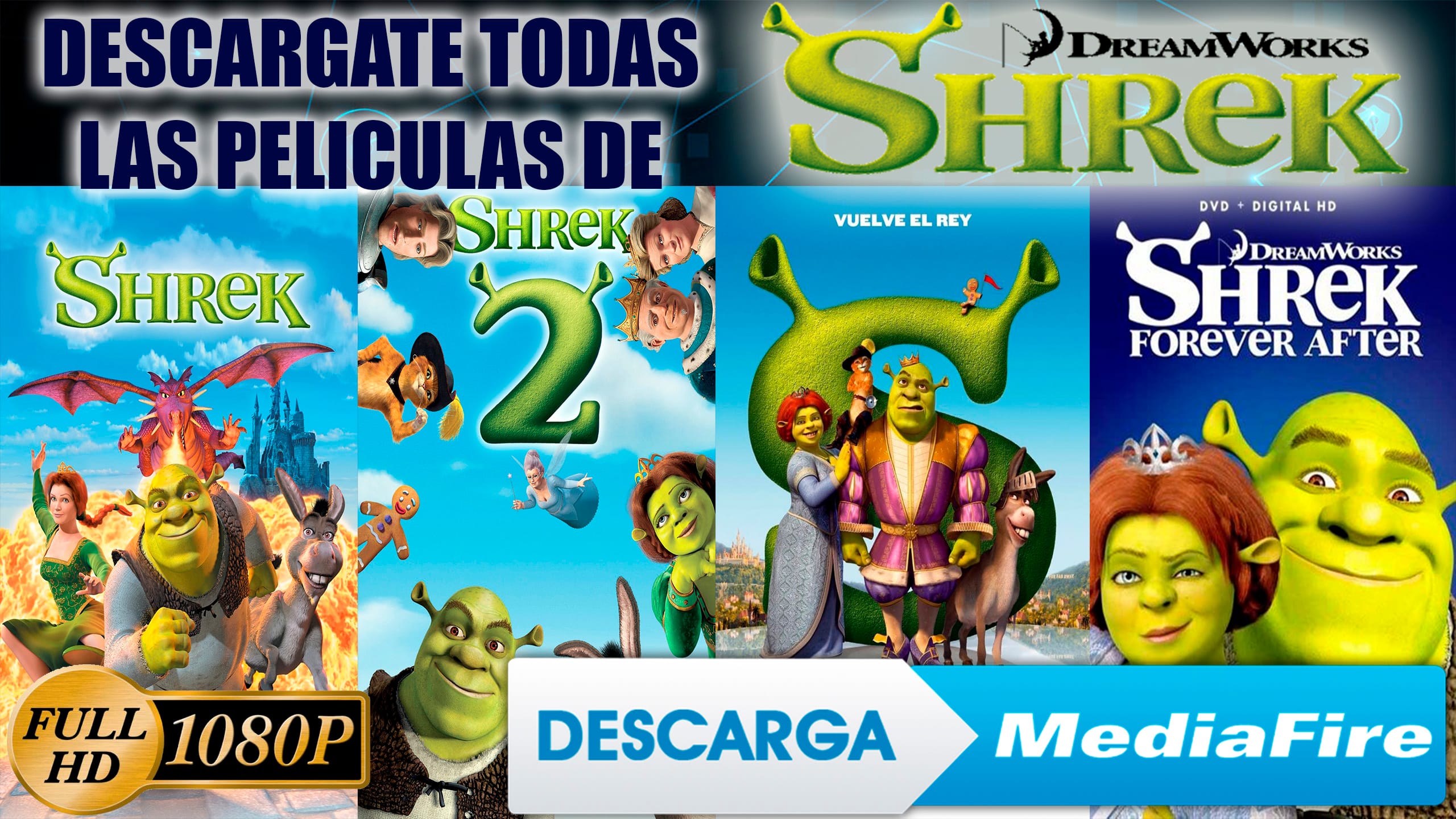 DESCARGA SHREK TODAS LAS PELÍCULAS