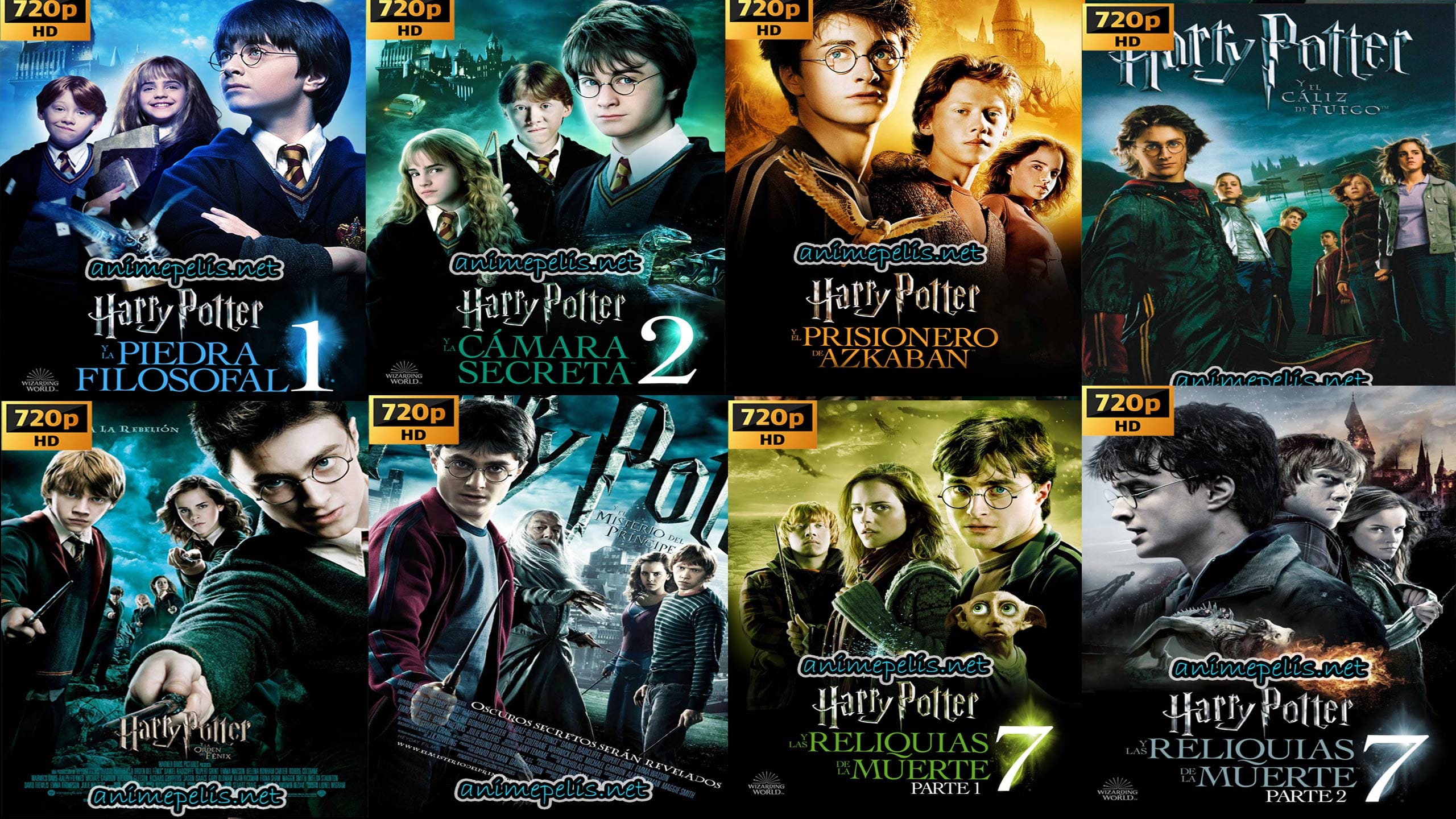 HARRY POTTER TODAS LAS PELÍCULAS COMPLETAS