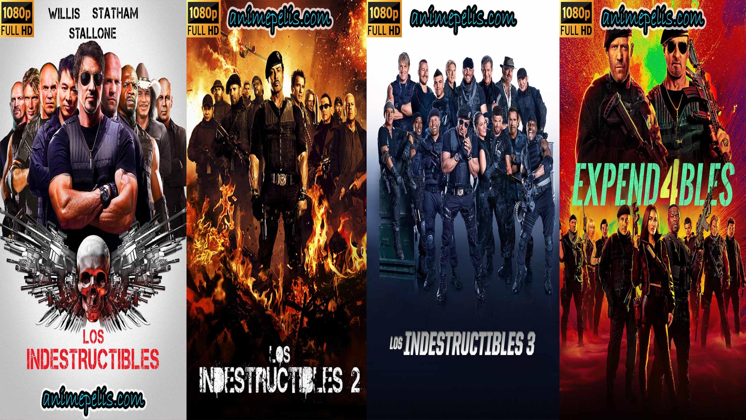 LOS INDESTRUCTIBLES TODAS LAS PELÍCULAS