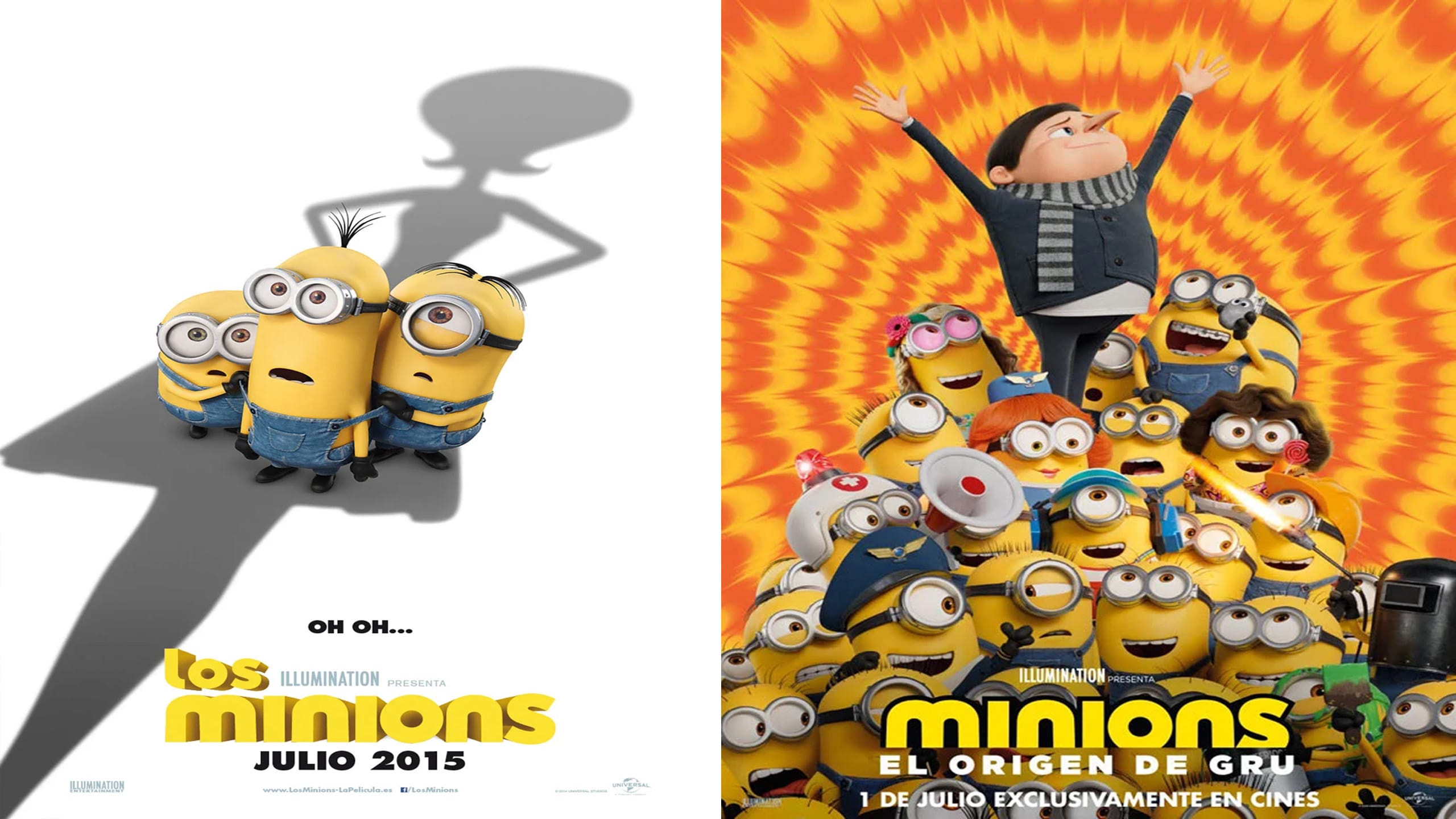 LOS MINIONS TODAS LAS PELÍCULAS